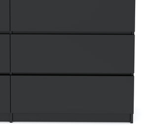 Kommode TALA 6 Schubladen 138 x 77 cm schwarz