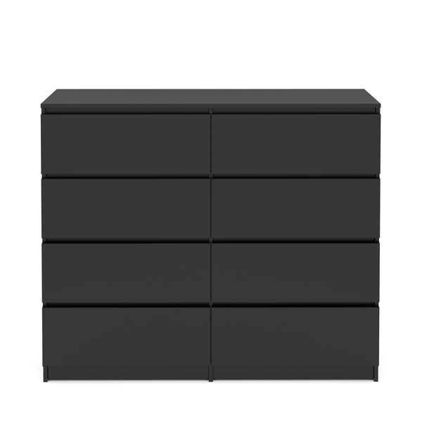 Kommode TALA 8 Schubladen 119 x 100 cm schwarz