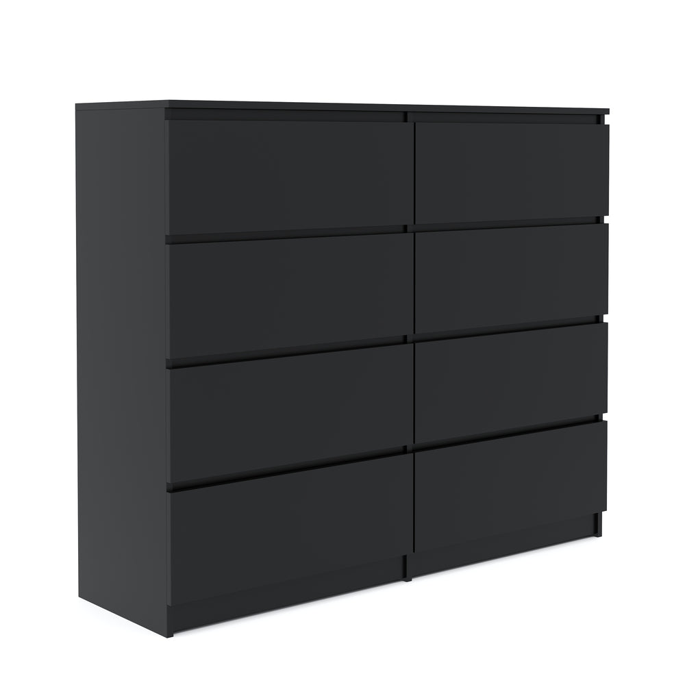 Cassettiera TALA con 8 cassetti, 119 x 100 cm, nero
