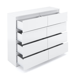 Kommode TALA weiss 8 Schubladen