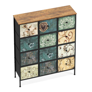 Kommode Vintage FIORELLA 12 Schubladen 100 x 118 cm
