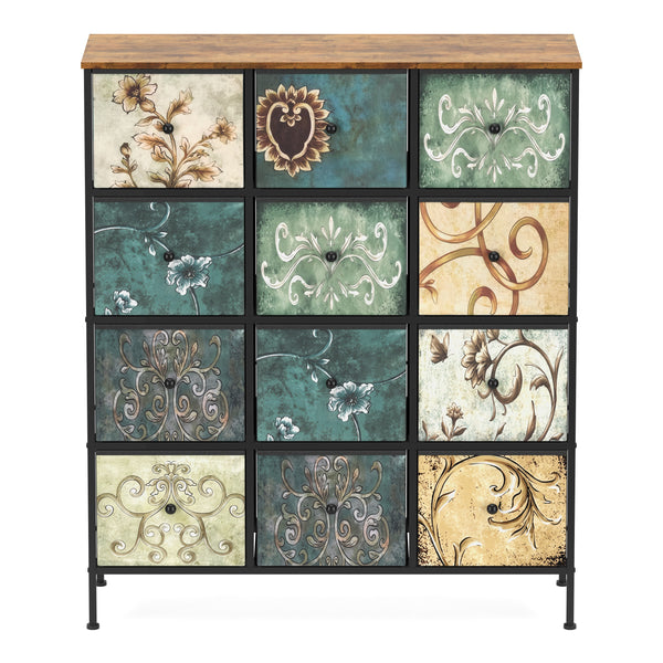 Kommode Vintage FIORELLA 12 Schubladen 100 x 118 cm