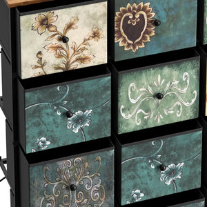 Kommode Vintage FIORELLA 12 Schubladen 100 x 118 cm