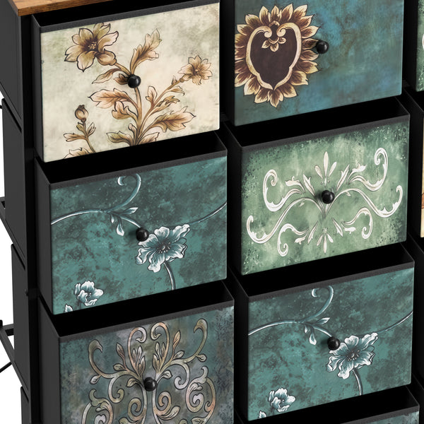 Kommode Vintage FIORELLA 12 Schubladen 100 x 118 cm