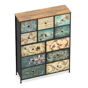 Kommode Vintage FIORELLA 12 Schubladen 100 x 130 cm