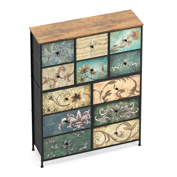 Kommode Vintage FIORELLA 12 Schubladen 100 x 130 cm