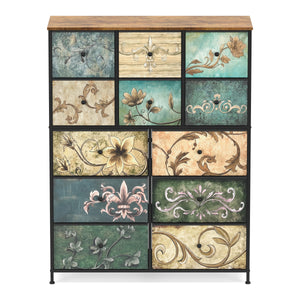 Kommode Vintage FIORELLA 12 Schubladen 100 x 130 cm