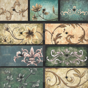 Kommode Vintage FIORELLA 12 Schubladen 100 x 130 cm