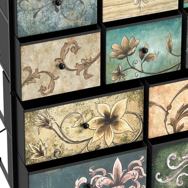 Kommode Vintage FIORELLA 12 Schubladen 100 x 130 cm
