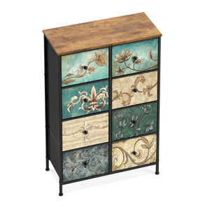 Kommode Vintage FIORELLA 8 Schubladen 67 x 100 cm