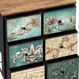 Kommode Vintage FIORELLA 8 Schubladen 67 x 100 cm