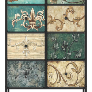 Kommode Vintage FIORELLA 8 Schubladen 67 x 100 cm