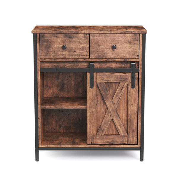 Kommode Vintage mit 2 Schubladen BONITA 70 x 80 cm