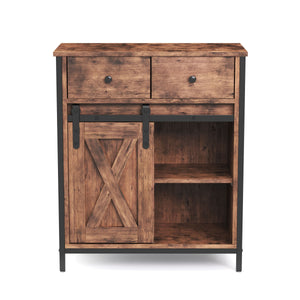 Kommode Vintage mit 2 Schubladen BONITA 70 x 80 cm