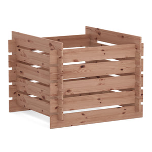 Komposter Holz 560L 90 x 90 x 70 cm natur