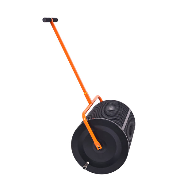 Kompoststreuer Stahl 40 x 60 cm schwarz/orange