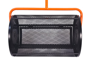 Kompoststreuer Stahl 40 x 60 cm schwarz/orange