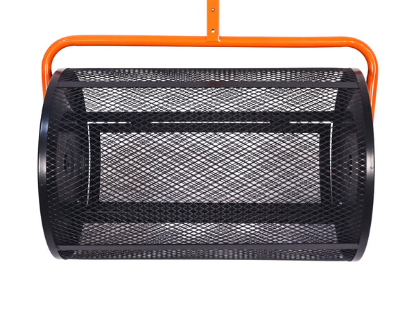 Kompoststreuer Stahl 40 x 60 cm schwarz/orange