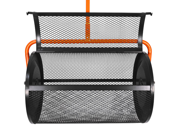 Kompoststreuer Stahl 40 x 60 cm schwarz/orange