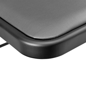 Conference chair folding chair set of 6 faux leather gray 