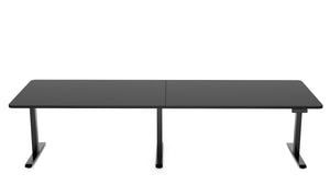 Tavolo da conferenza elettrico, nero, 280 x 100 cm
