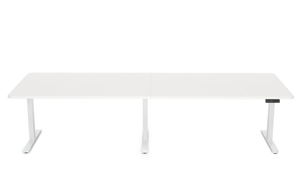 Konferenztisch elektrisch weiss 280 x 100 cm
