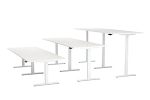 Konferenztisch elektrisch weiss 280 x 100 cm