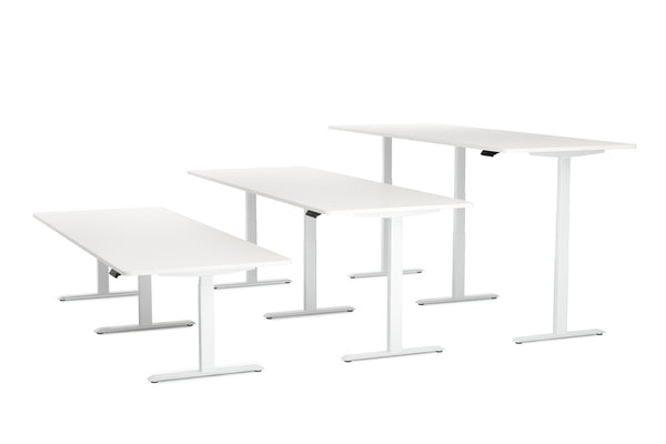 Konferenztisch elektrisch weiss 280 x 100 cm