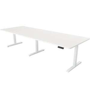 Konferenztisch elektrisch weiss 280 x 100 cm