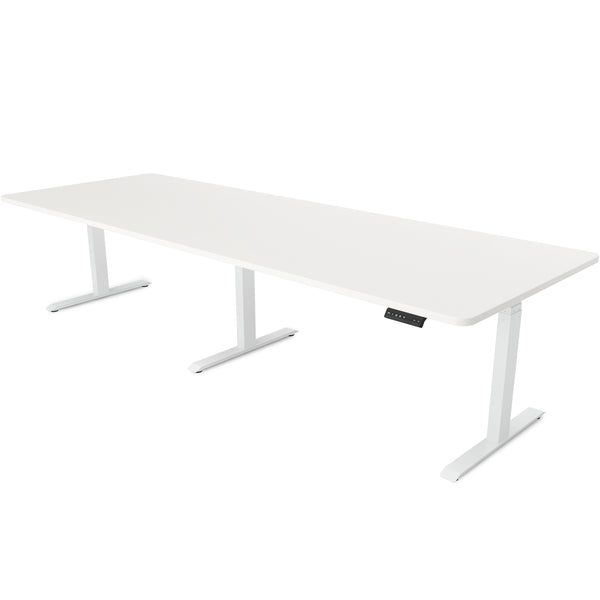 Konferenztisch elektrisch weiss 280 x 100 cm