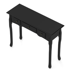Konsolentisch ANDY mit 3 Schubladen 100 x 78 cm schwarz