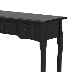 Konsolentisch ANDY mit 3 Schubladen 100 x 78 cm schwarz