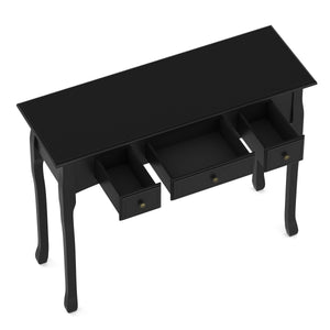 Konsolentisch ANDY mit 3 Schubladen 100 x 78 cm schwarz