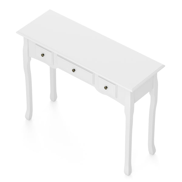 Konsolentisch ANDY mit 3 Schubladen 100 x 78 cm weiss