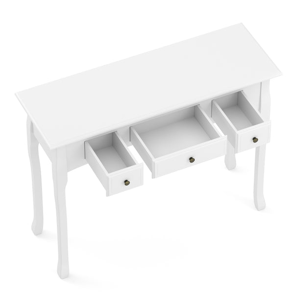 Konsolentisch ANDY mit 3 Schubladen 100 x 78 cm weiss
