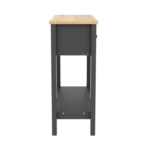 Konsolentisch ARLES 80 x 30 x 74 cm anthrazit