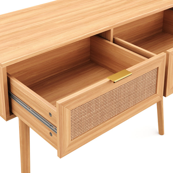 Konsolentisch Holz ARNO 2 Schubladen
