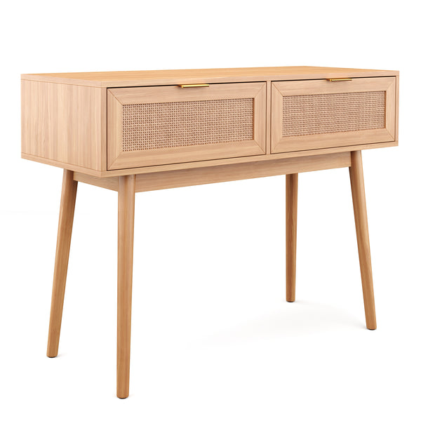 Konsolentisch Holz ARNO 2 Schubladen