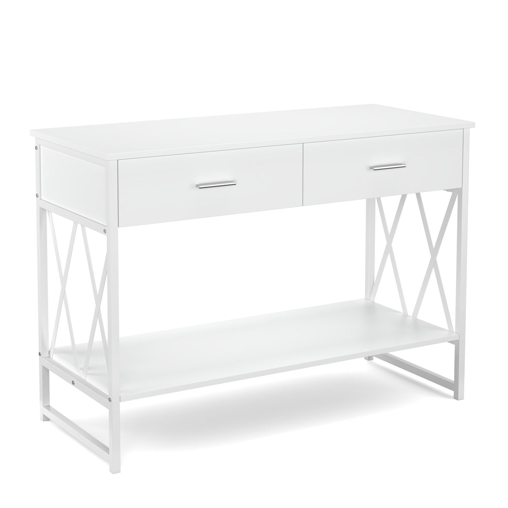 Konsolentisch ASHER 107 x 76 cm weiss