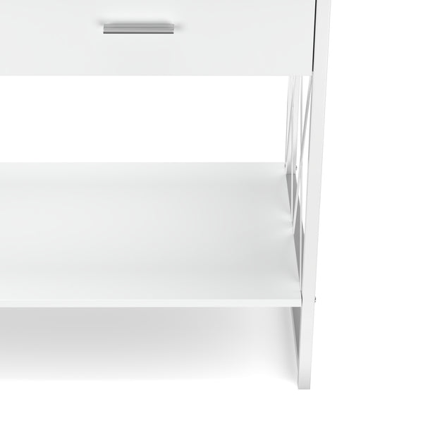 Konsolentisch ASHER 107 x 76 cm weiss