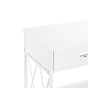 Konsolentisch ASHER 107 x 76 cm weiss