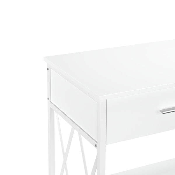 Konsolentisch ASHER 107 x 76 cm weiss