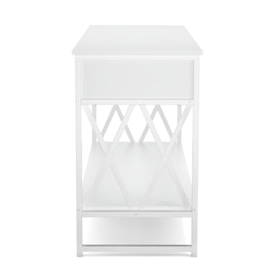 Konsolentisch ASHER 107 x 76 cm weiss