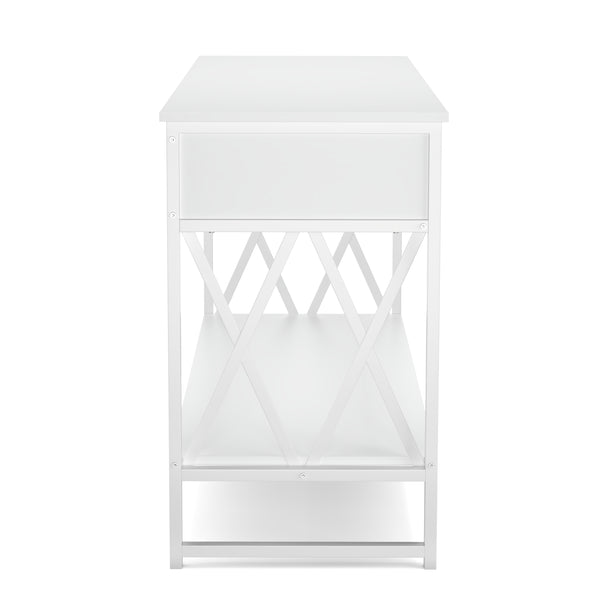Konsolentisch ASHER 107 x 76 cm weiss