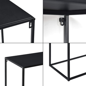 Konsolentisch Benimaclet 92x80x32 cm Kratzfest Metall Schwarz