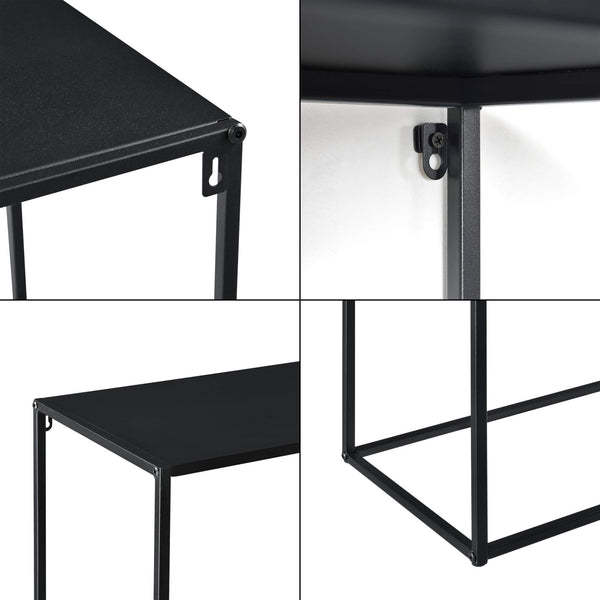 Konsolentisch Benimaclet 92x80x32 cm Kratzfest Metall Schwarz