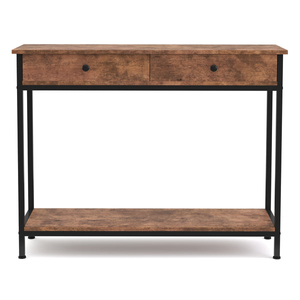Vintage console table BONITA 100 x 30 x 80 cm 2 drawers