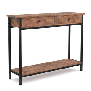 Vintage console table BONITA 100 x 30 x 80 cm 2 drawers