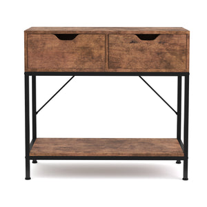 Konsolentisch Vintage BONITA 80 x 30 x 75 cm 2 Schubladen