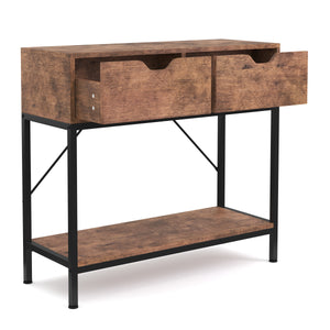 Konsolentisch Vintage BONITA 80 x 30 x 75 cm 2 Schubladen